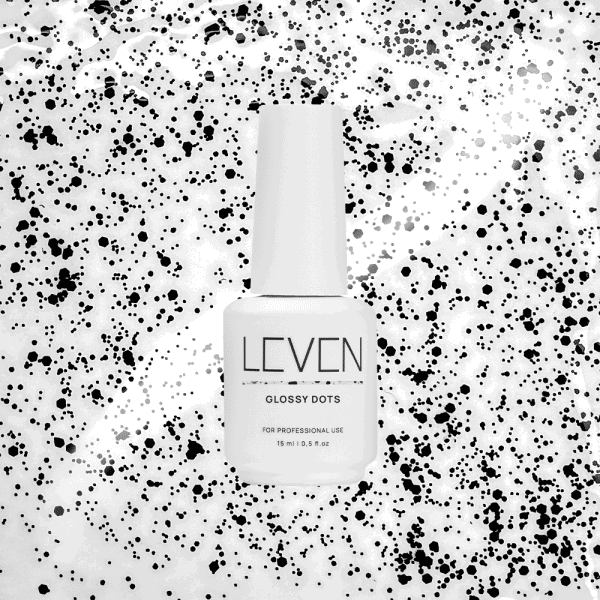 Glossy Top Coat Vernish μεtop coat με ιδιαίτερο γυαλιστερό φινίρισμα και μικροσκοπικές μαύρες κουκκίδες που προσθέτουν μοναδική υφή και στυλ. Ιδανικό για egg effect