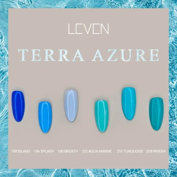 Terra Azure Collection Gel Varnishes