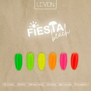 Fiesta Beach collection gel polish colors Leven Phone